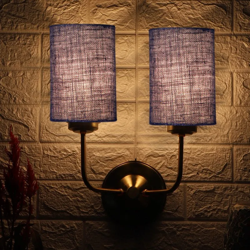 Lumoire Duo Metal Wall Lamp - Blue media 4
