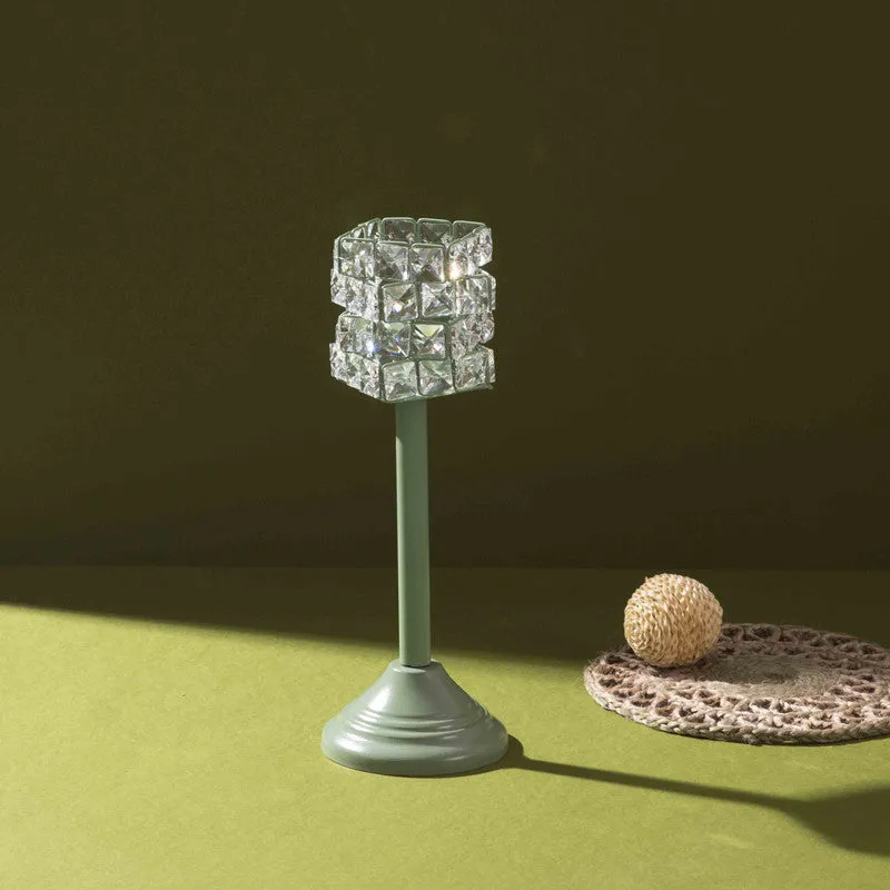Luxe Prism Candle Holder (Green) - Set Of Two media 1