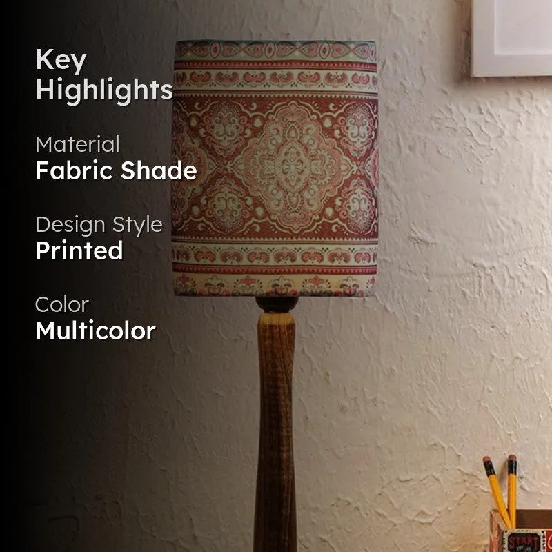 Aztec Fabric Table Lamp - Multicolor media 2