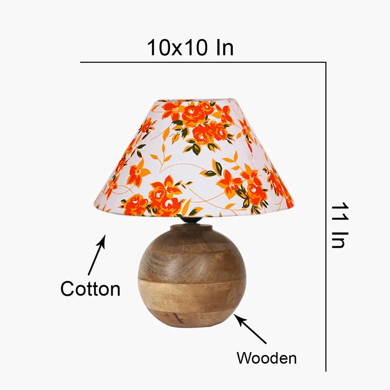 Fleur Orb Cotton Table Lamp - Multicolor media 8