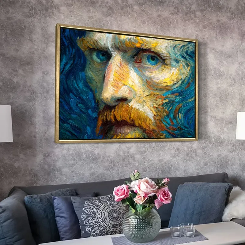 Expressive Eyes Canvas Wall Painting With Frame media 6