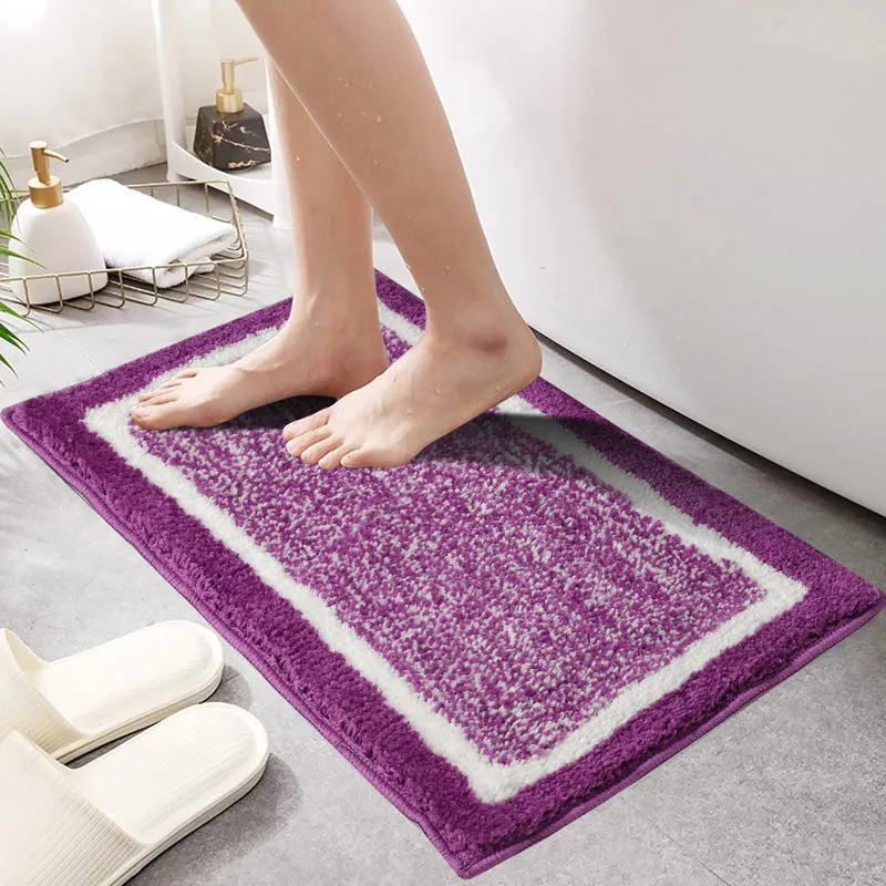 Velora Cotton Bath Mat - Purple media 3