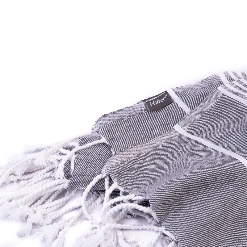 Luxe Linen Bath Towel - Grey media 5