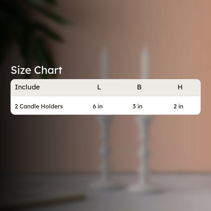 Morgera Candle Holder (White) - Set Of Two media 5