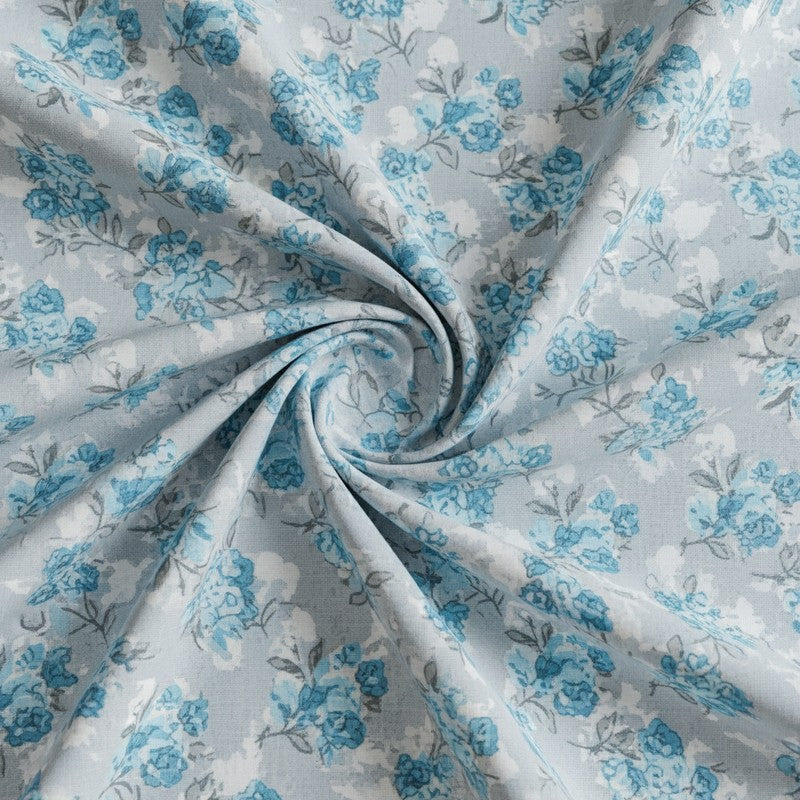 Gemonisis Printed Cotton Bedsheet (Blue) - 200 TC media 5