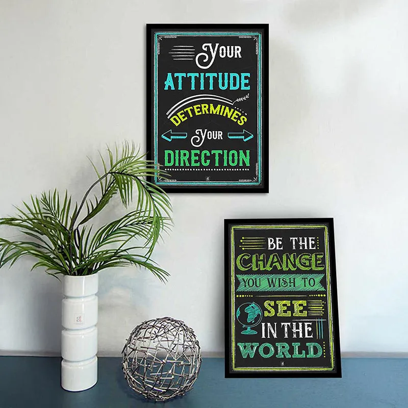 Attitude & Direction Wall Art - Set Of Two media 3