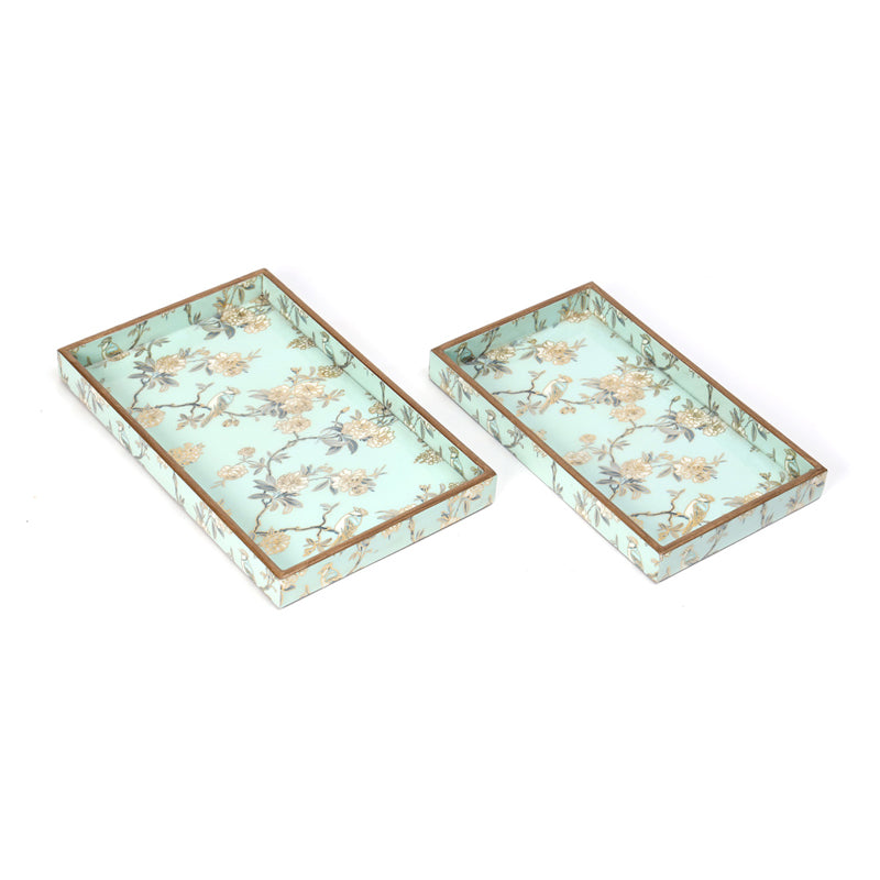Mughal Mural Regal Serving Tray - Set Of Two media 4