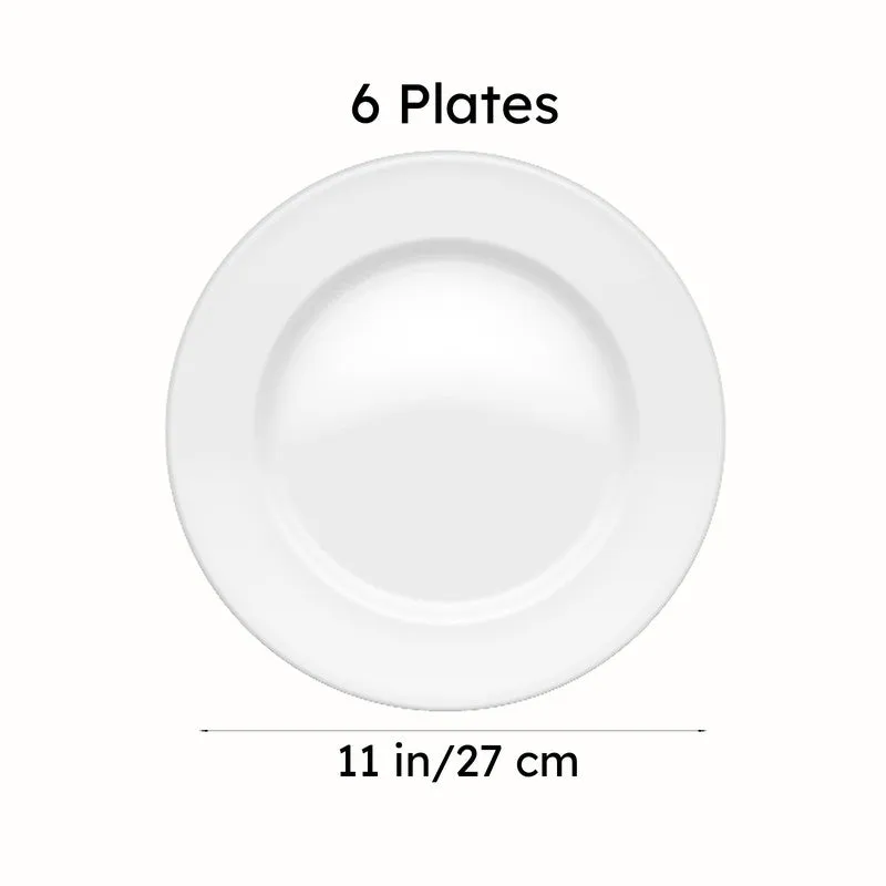 Caspian Porcelain Dinner Plate (Brown) - Set Of Six media 8