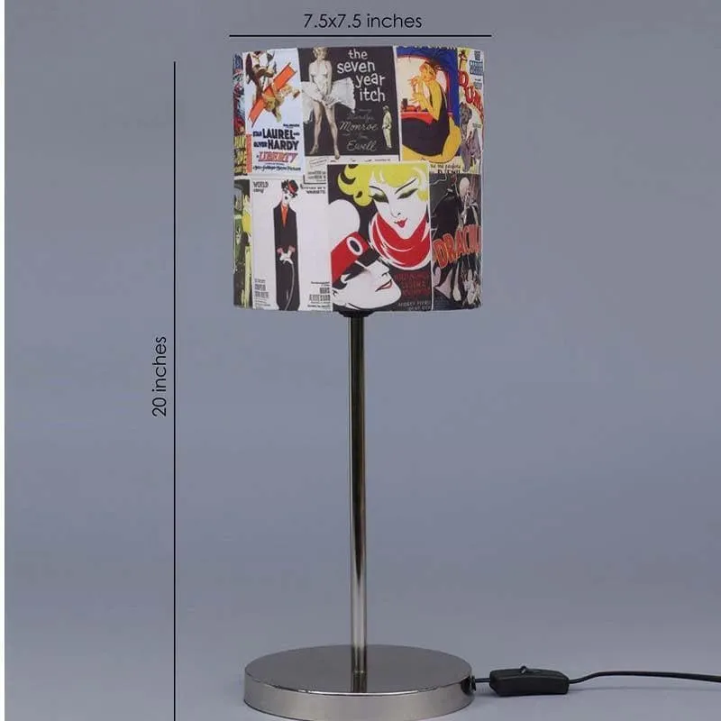 My Movies Metal & Fabric Table Lamp - Multicolor media 4