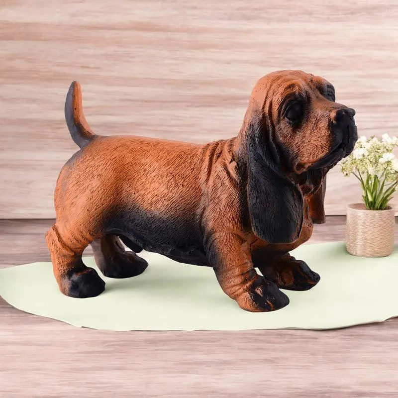 Sir Sniffs-a-lot Painted Polyresin Show Piece - Brown media 1