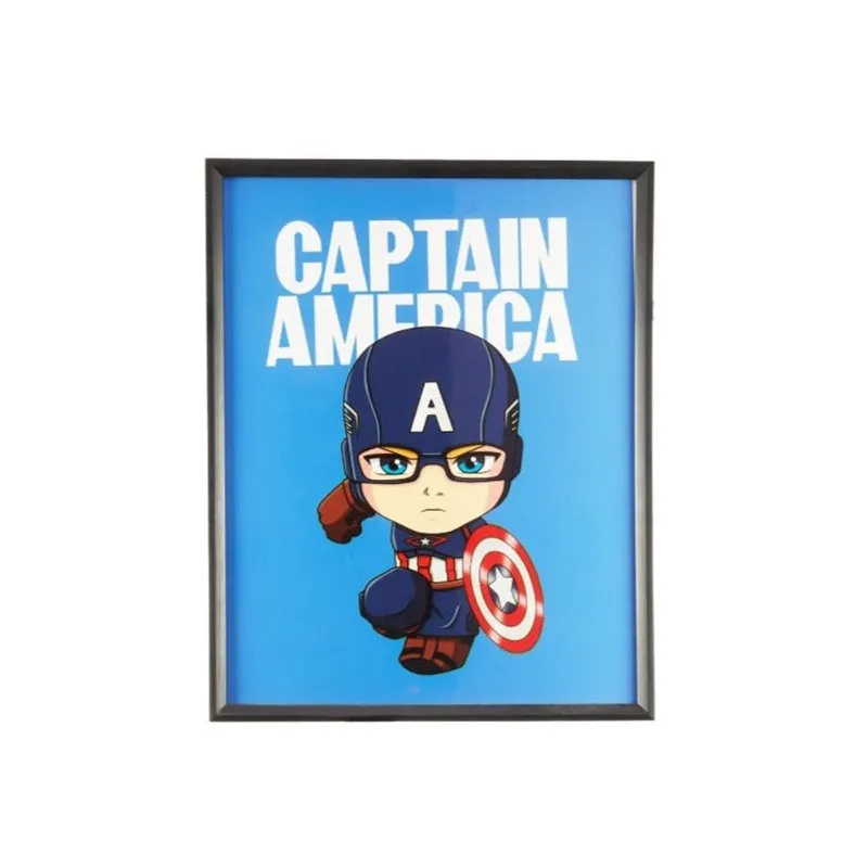 Animated Captain America Wooden Wall Art media 4