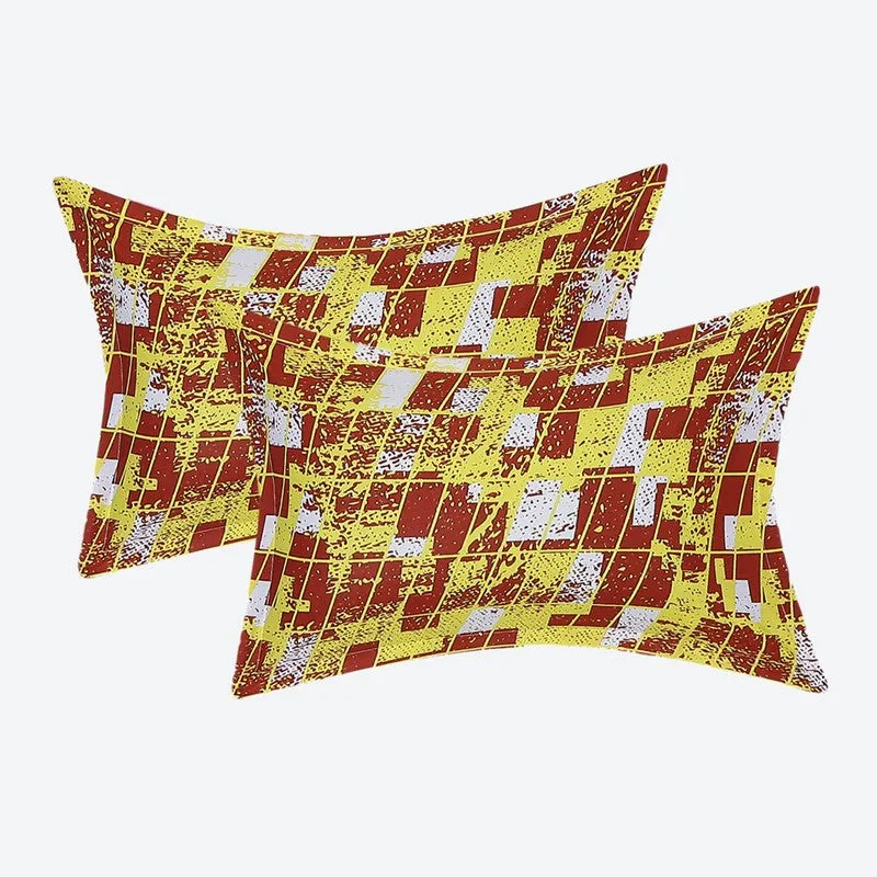Monte Carlo Flow Stripe Cotton Bedsheet (Yellow) - 104 TC media 8