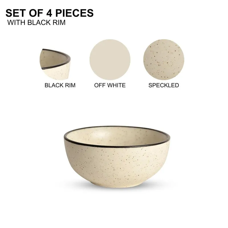Swaad Katori Ceramic Snack Bowls (White, 200 mL Each) - Set Of Four media 8