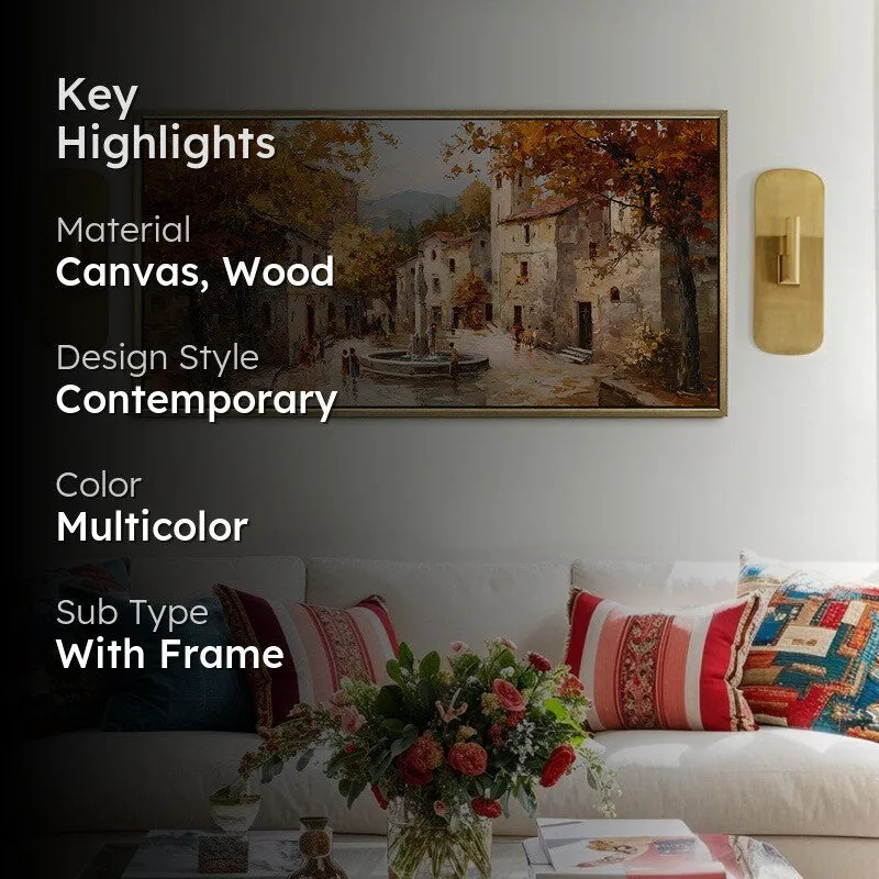 Timeworn Canvas Wall Painting With Frame media 2