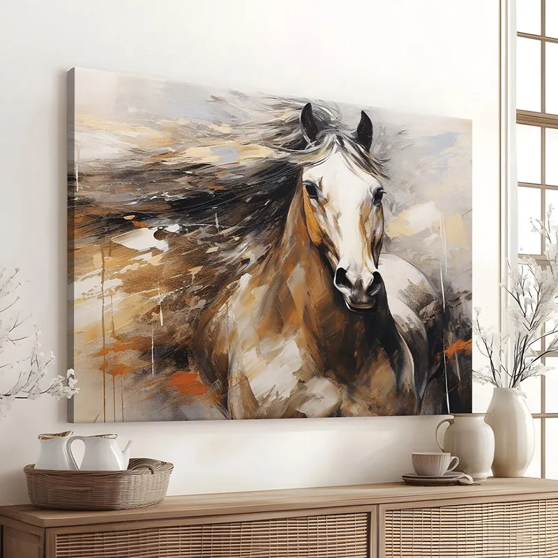 Brushed Stallion Canvas Wall Art media 3