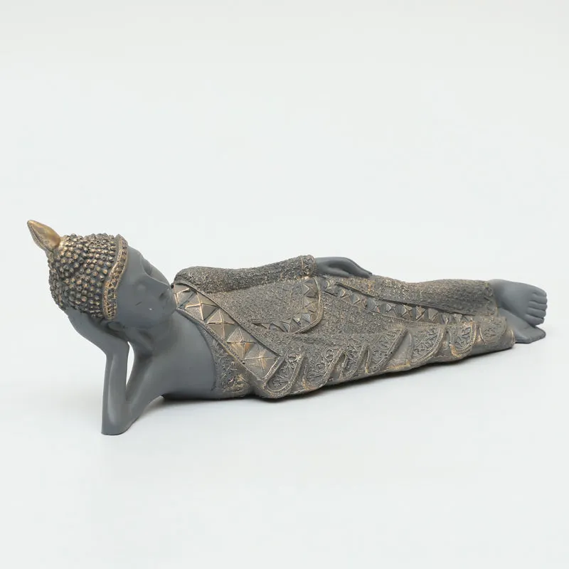 Buddha In Thought I Showpiece - Grey media 5