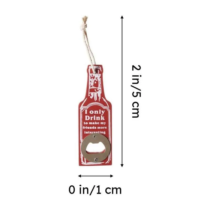 Drink To Make Friends Bottle Opener (Red) - Set Of Two media 7