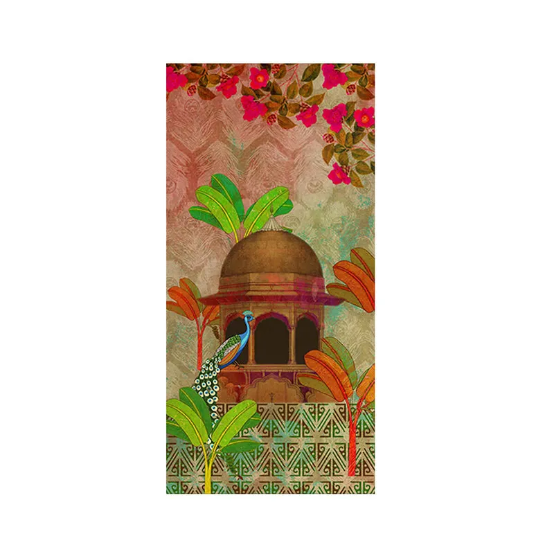 India Circus Vibant Haathi Canvas Wall Art - Set Of Three media 4