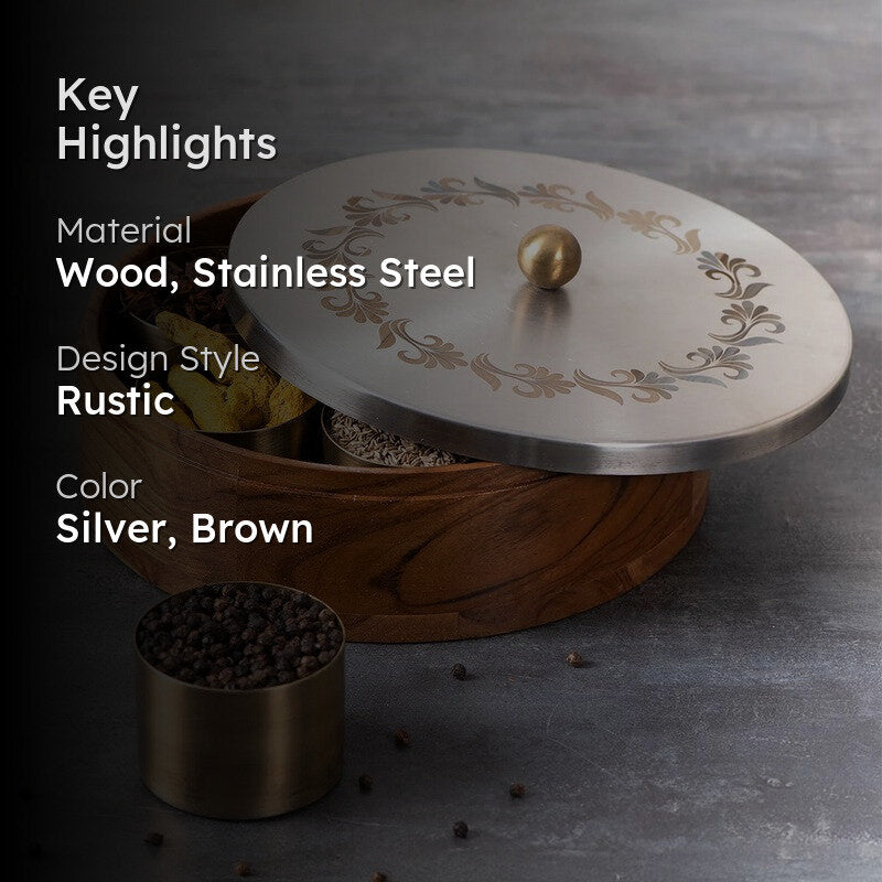 Teaky Masala Box - Brown & Silver media 2