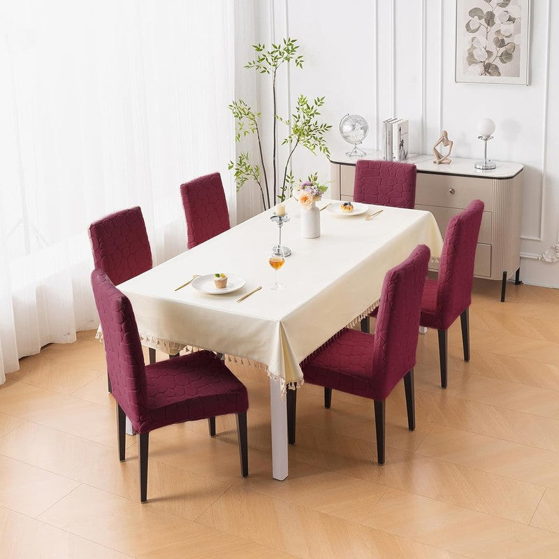 Elvra Classic Chair Cover-Maroon media 3