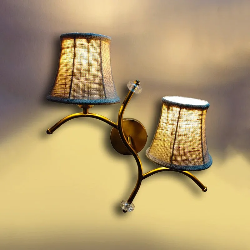 TwinAura Jute Wall Lamp - Beige media 5