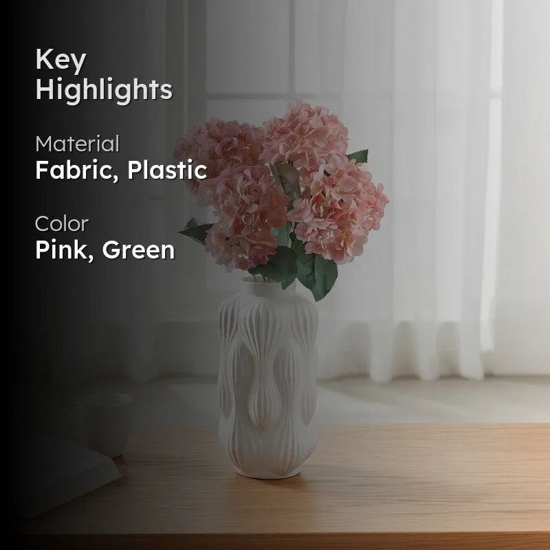 Blushira Hydrangea Artificial Flower - Light Pink media 2