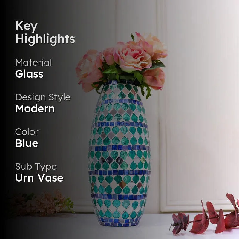 Glimmer Mosaic Glass Vase media 2
