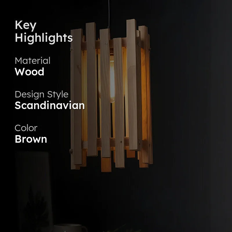 Kivuli Wooden Ceiling Lamp media 2