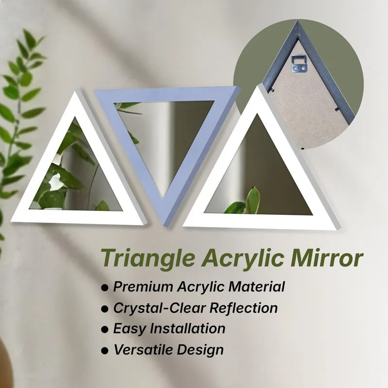 TriEdge Prism Wall Mirrors (Blue) - Set Of Three media 6