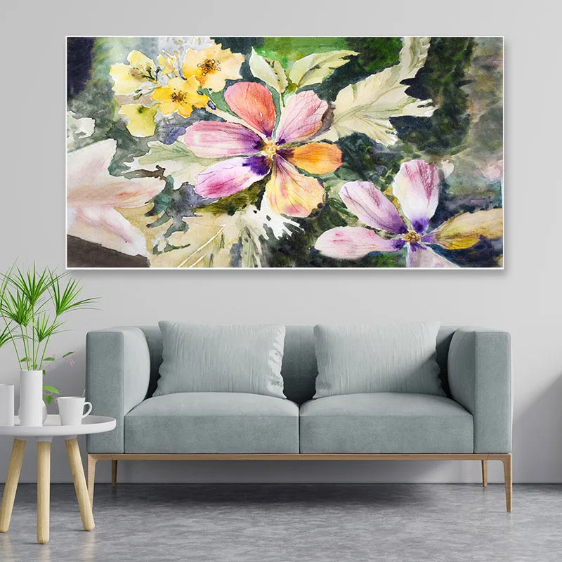 Pallete Play Floral Canvas Wall Painting media 1