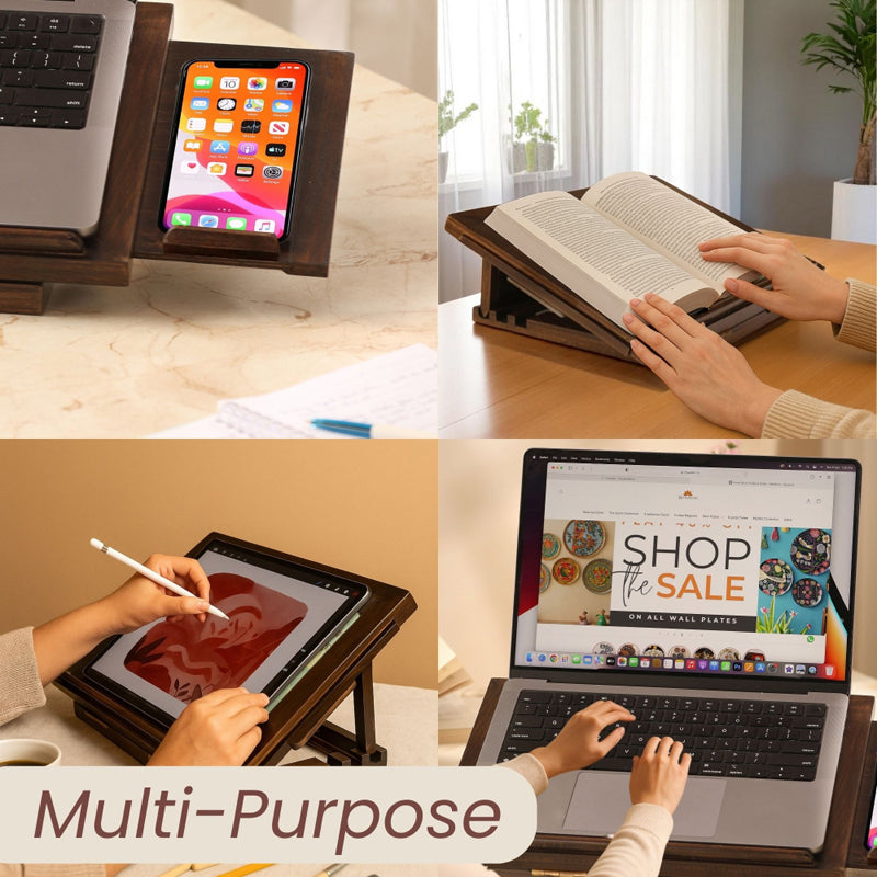 Mahal Wood Laptop Stand media 7
