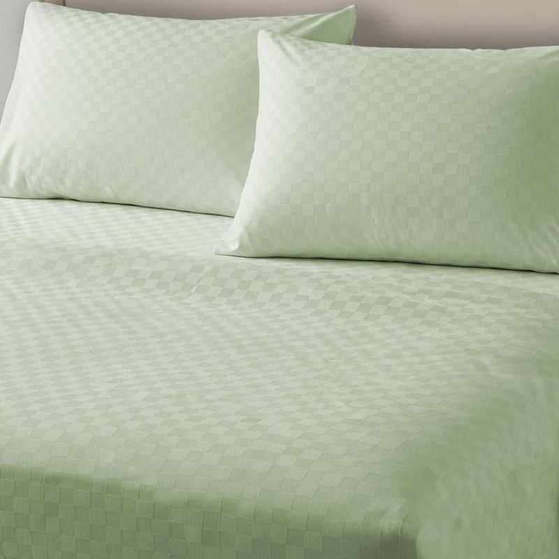 Urban Space Pastel Bliss Cotton Bedsheet (Mint) - 300 TC media 3
