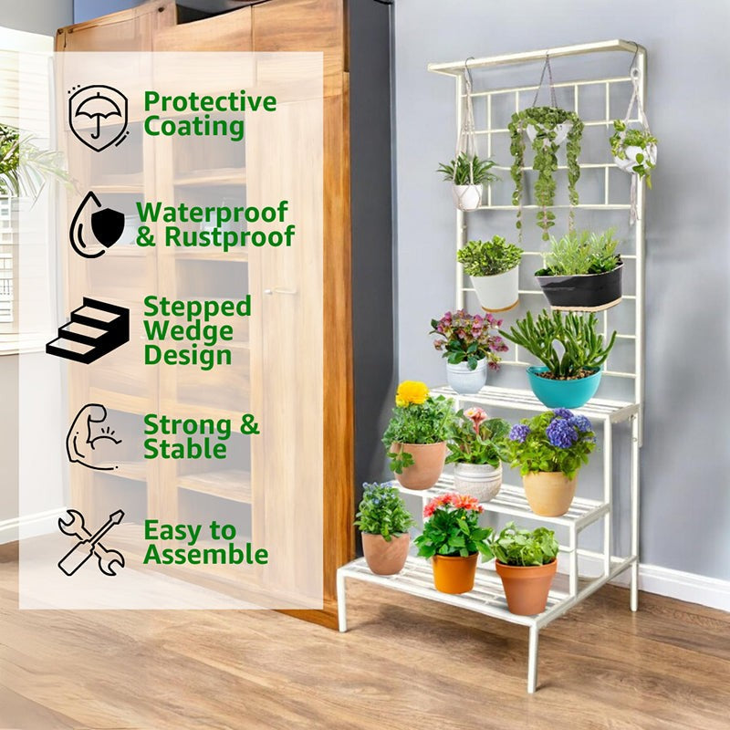 Vetro Planter Stand - White media 3