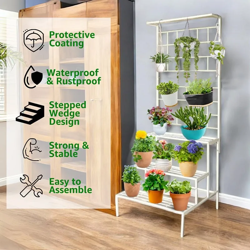 Vetro Planter Stand - White media 3