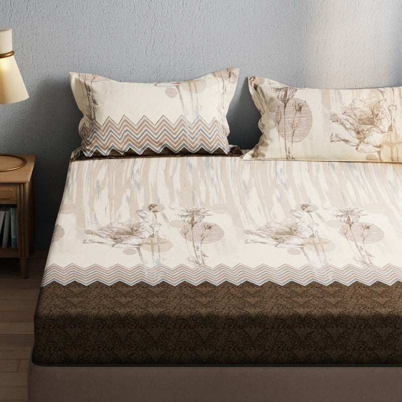 Brevos Bedsheet (Brown) - 115 GSM media 4