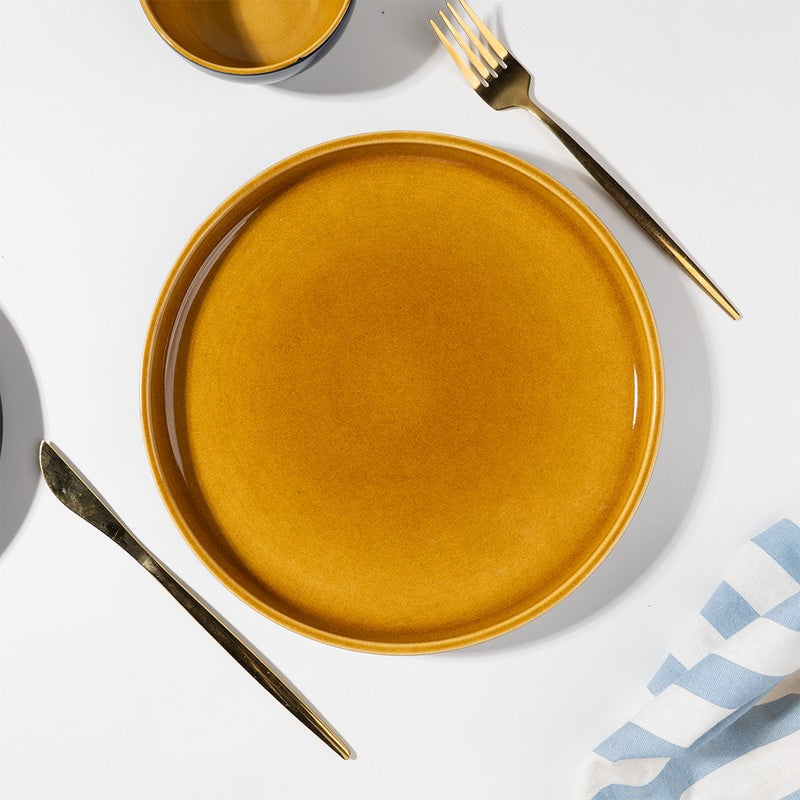 Golden Ceramic Dinner Set (Navy Blue) - 18 Piece Set media 7