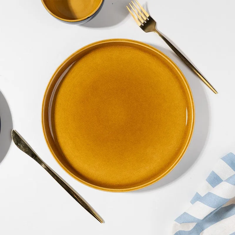 Golden Ceramic Dinner Set (Navy Blue) - 18 Piece Set media 7