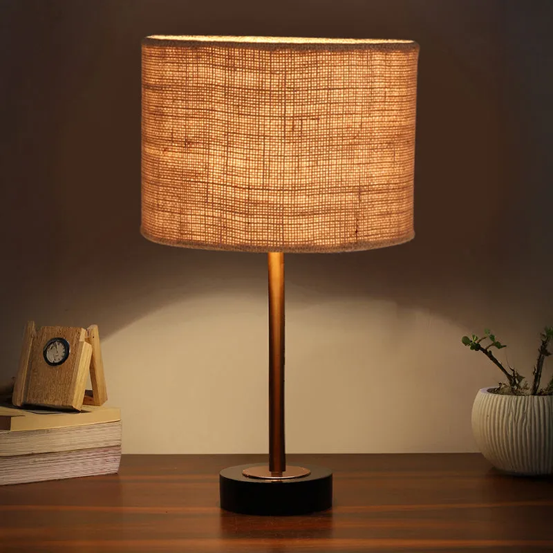Sienna I Rodin Wooden Table Lamp - Beige,Copper,Black media 1