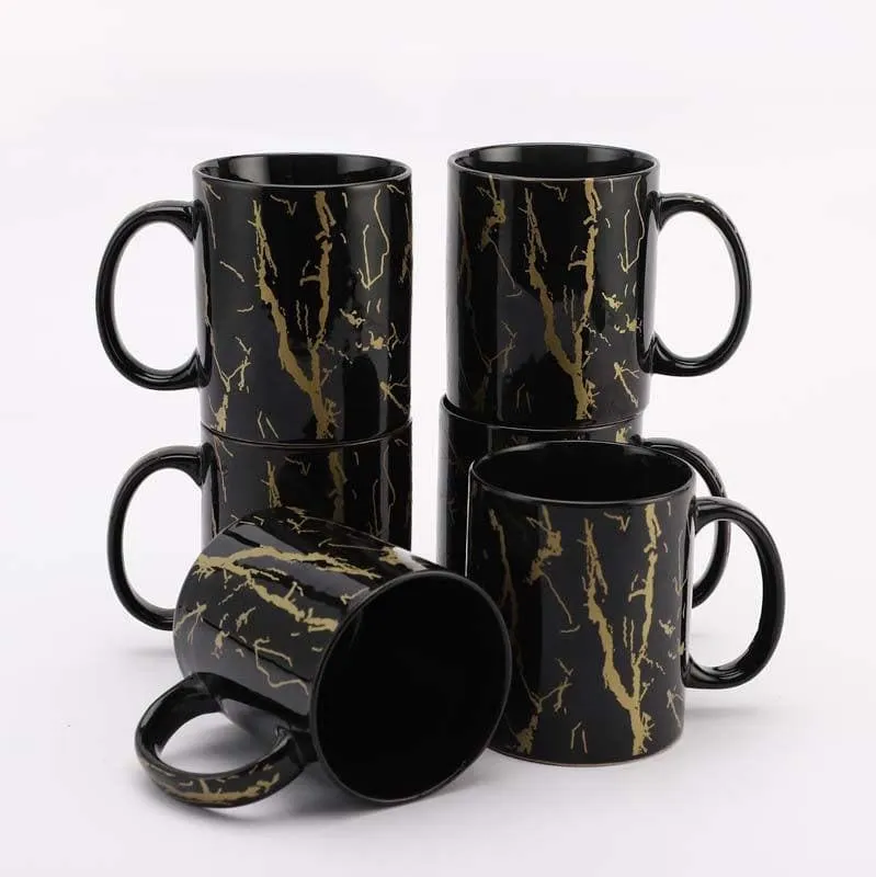 Rococo Ceramic Coffee Mug (270 mL Each) - Set of Six media 6