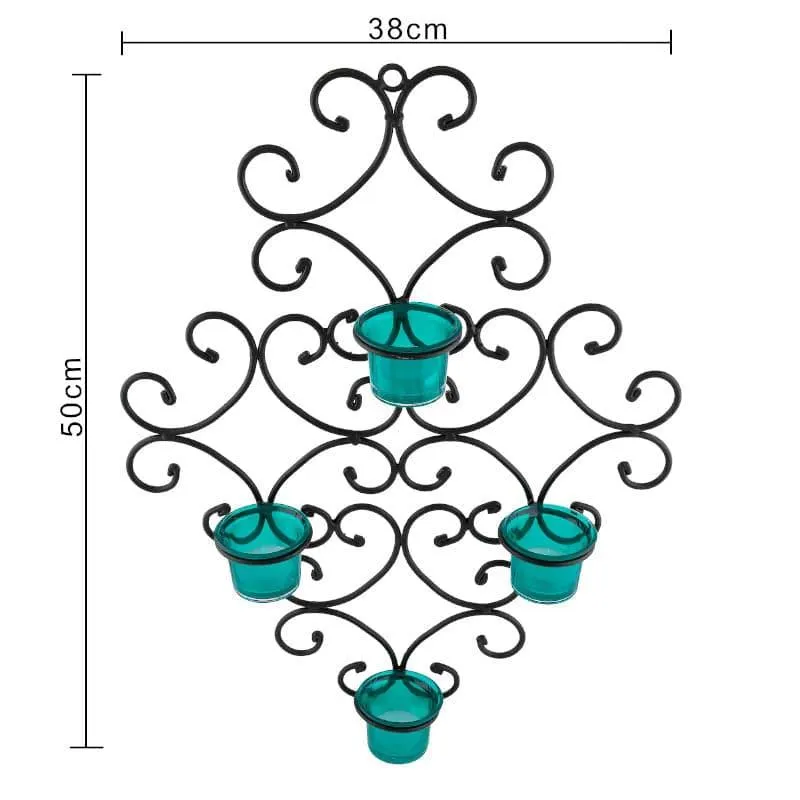 Victorian Candle Holder - Teal media 4
