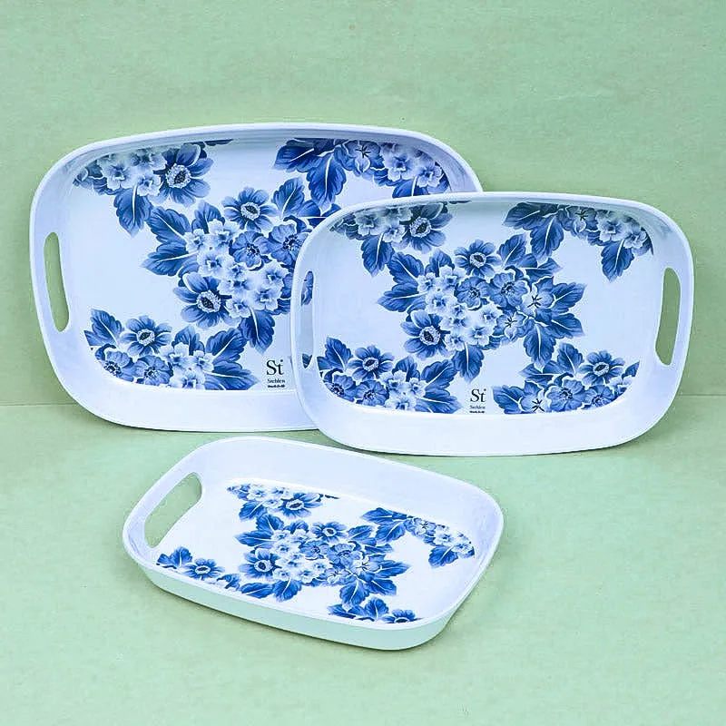 Geralada Floral Serving Tray - Set Of Three media 3