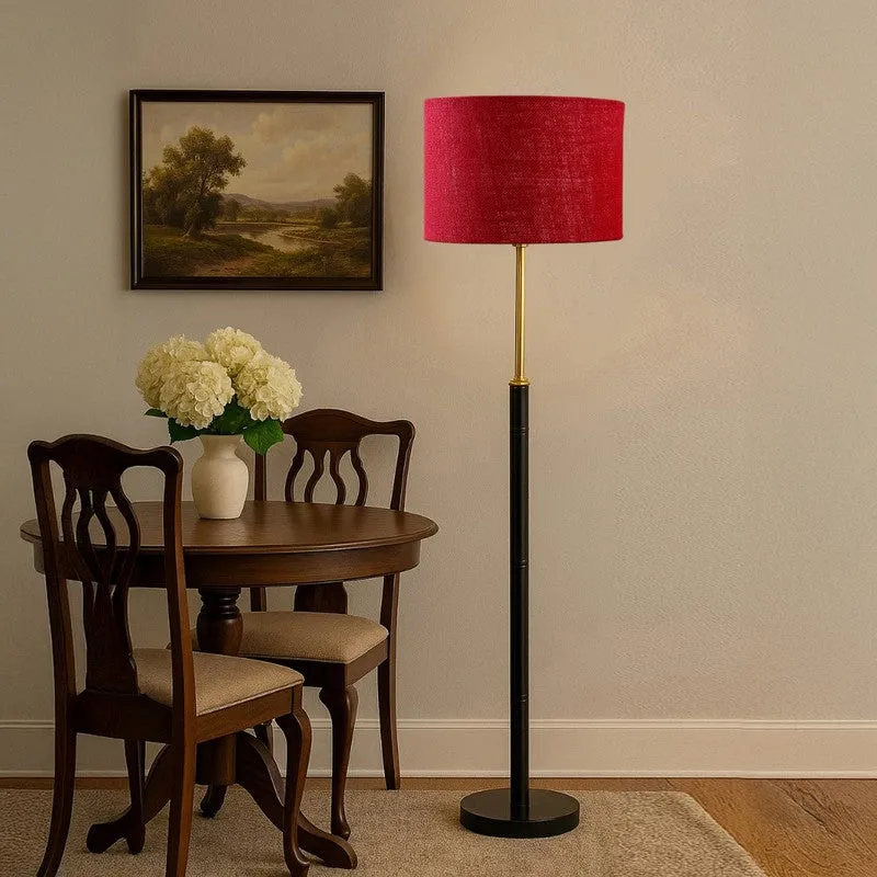 Horizon Curve Wooden Floor Lamp - Red media 4