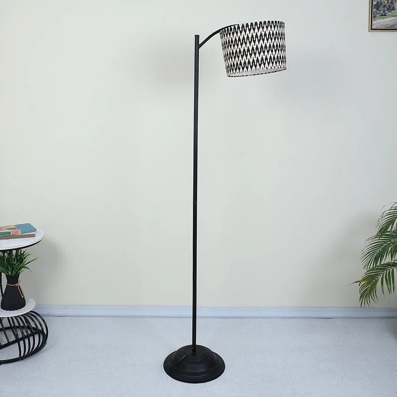 Chevronic Printed Arched Iron Floor Lamp media 3