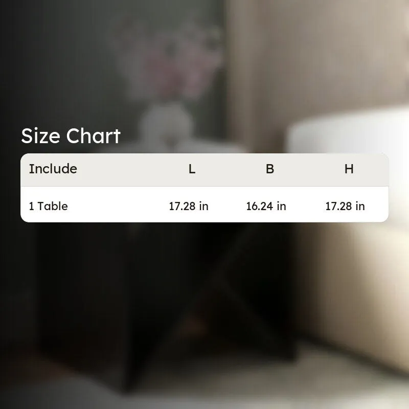 Averox Sheesham Wooden Side & Bedside Table - Black media 9