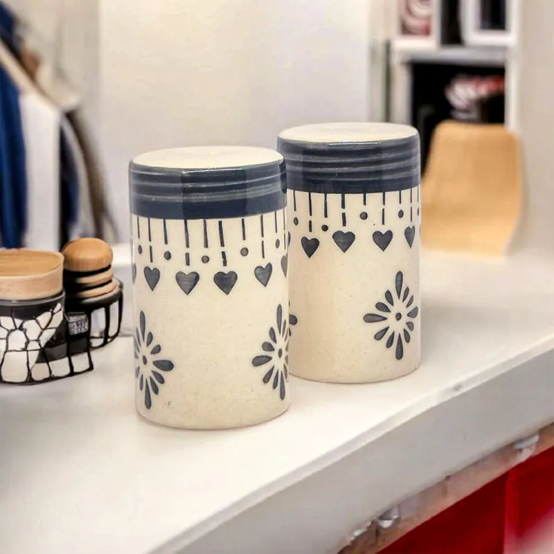 Ambar Ceramic Salt & Pepper Shaker (80 mL Each) - Set Of Two media 1