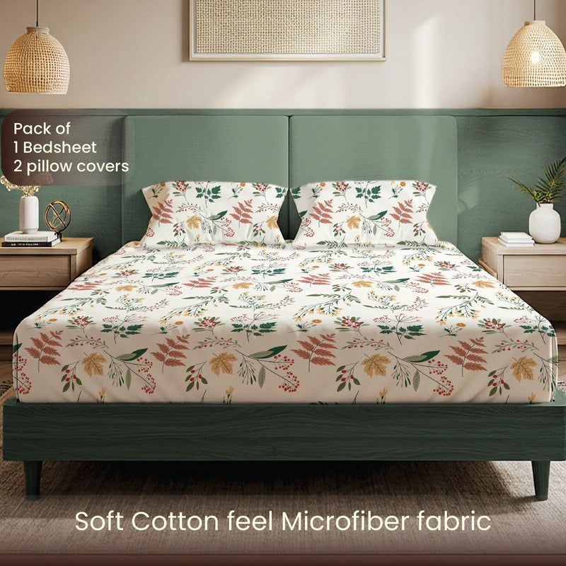 Spring Symphony Floral Cotton Bedsheets (Multicolor) - 200 TC media 4