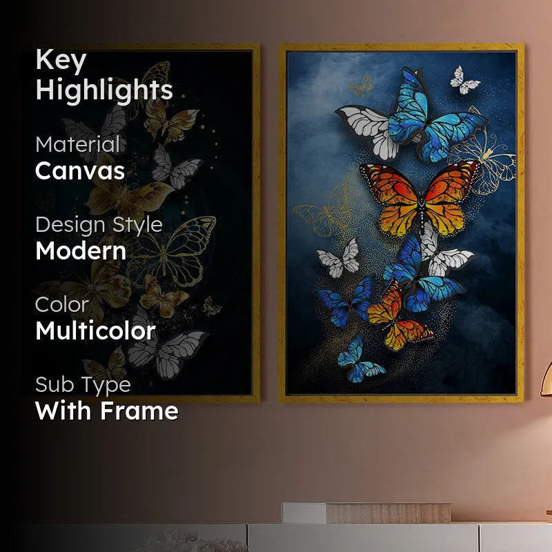 Duality Of Butterflies Wall Art - Set Of Two media 2
