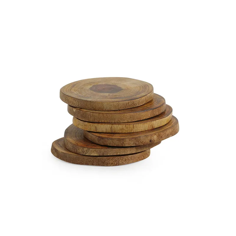 Log Scape Handcrafted Coaster - Set Of Six media 3