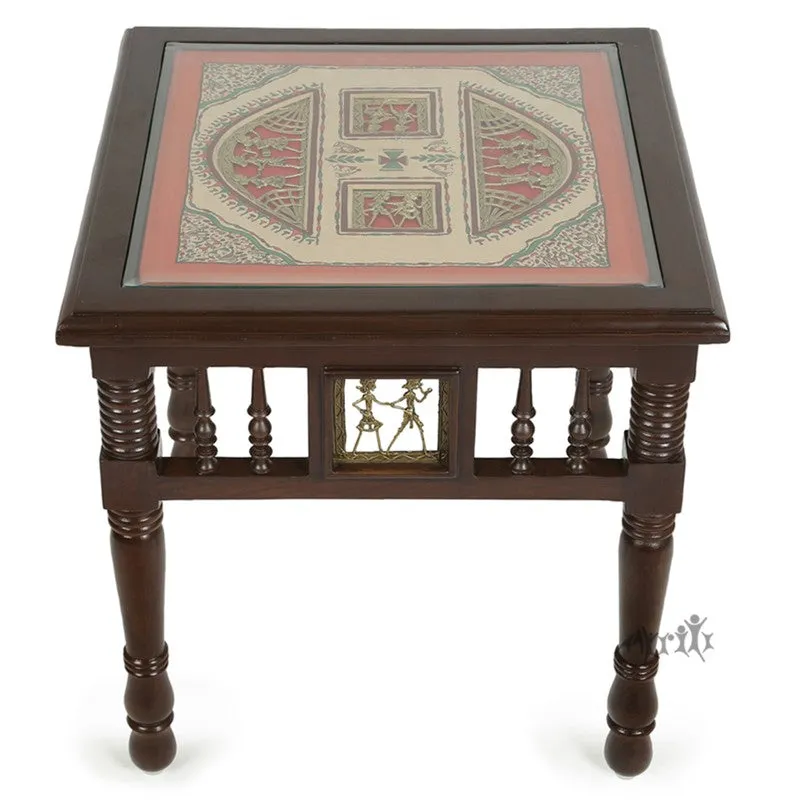 Yuge III Teak Wood Side Table media 5