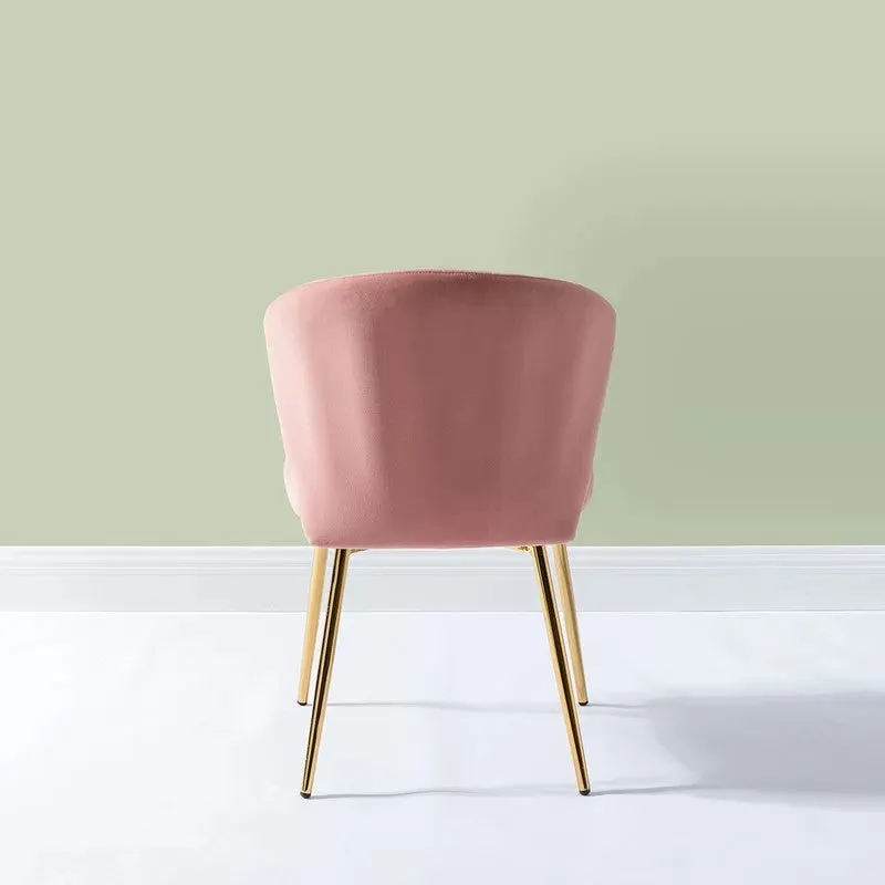 Cozyra Metal Accent Chair - Pink media 7